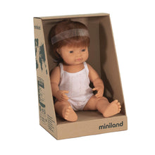 Load image into Gallery viewer, Miniland Caucasian Red Hair  Boy Doll
