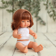 Load image into Gallery viewer, Miniland Caucasian Red Hair Girl Doll
