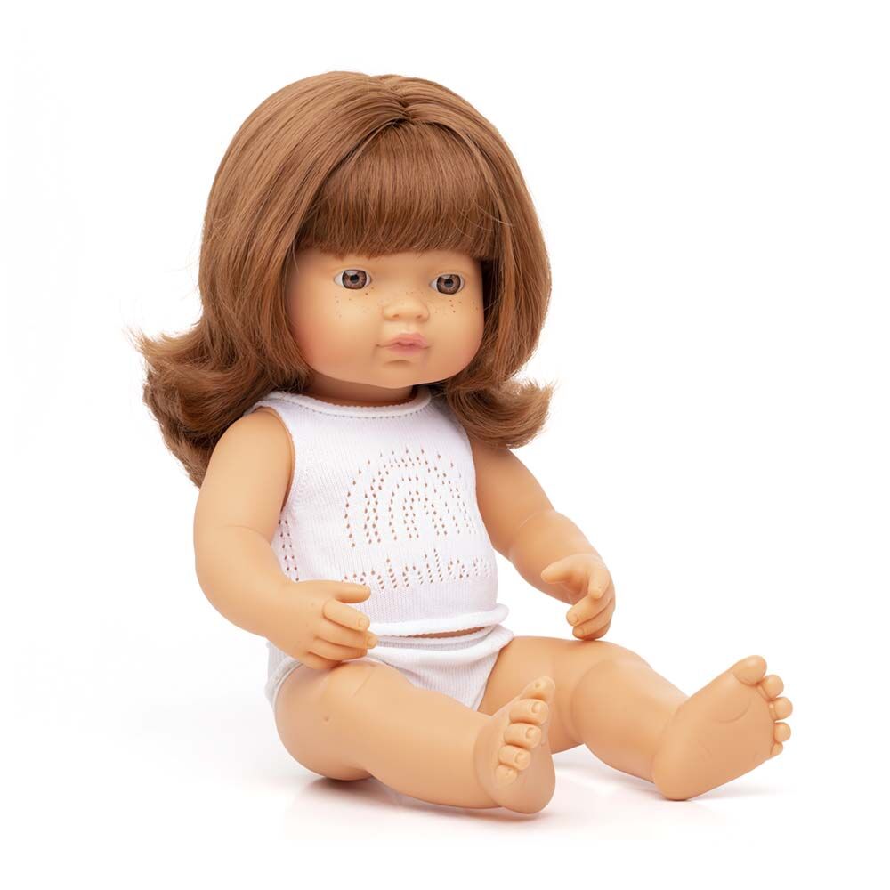 Miniland Caucasian Red Hair Girl Doll