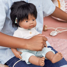 Load image into Gallery viewer, Miniland Hispanic Boy Doll with Cochlear Implant
