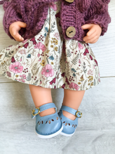 Load image into Gallery viewer, Doll Shoes - Petrol Blue
