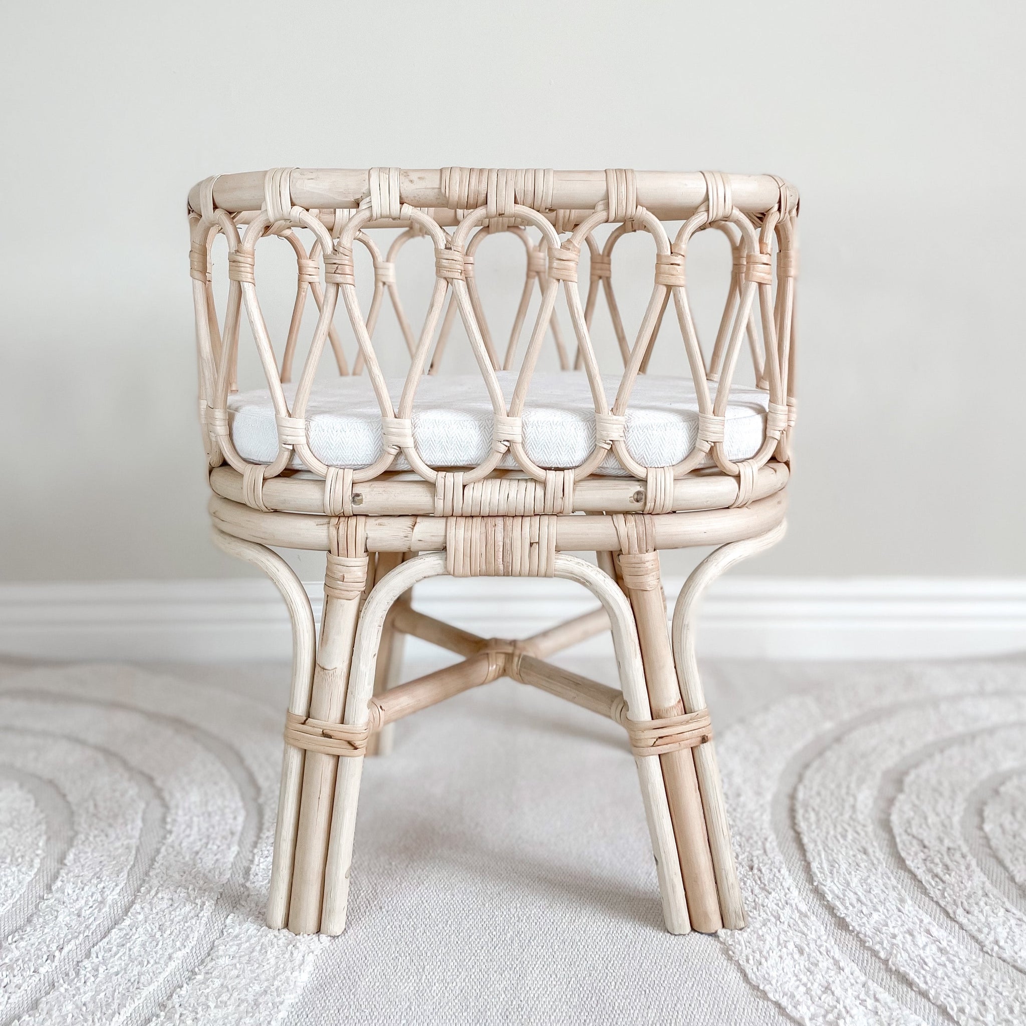 Ivy Doll Rattan Tall Bassinet