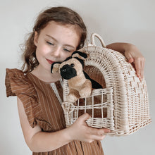 Load image into Gallery viewer, Nina Wicker Toy Pet Carrier
