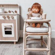 Load image into Gallery viewer, Baba Bear Doll Rattan High Chair
