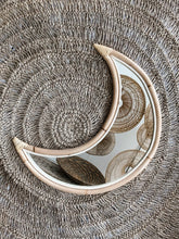 Load image into Gallery viewer, Luna Moon Rattan Mirror
