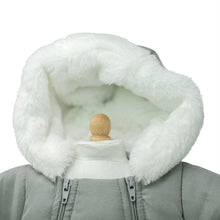 Load image into Gallery viewer, Snow Suit with Fur Trim, Grey
